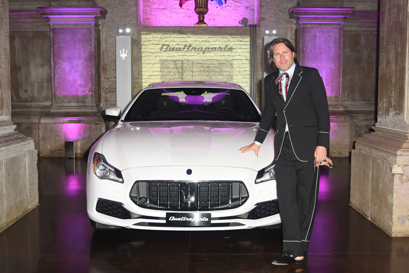 Rodman Primack with Maserati Quattroporte GTS GranLusso  Venetian Heritage Tribute (2)
