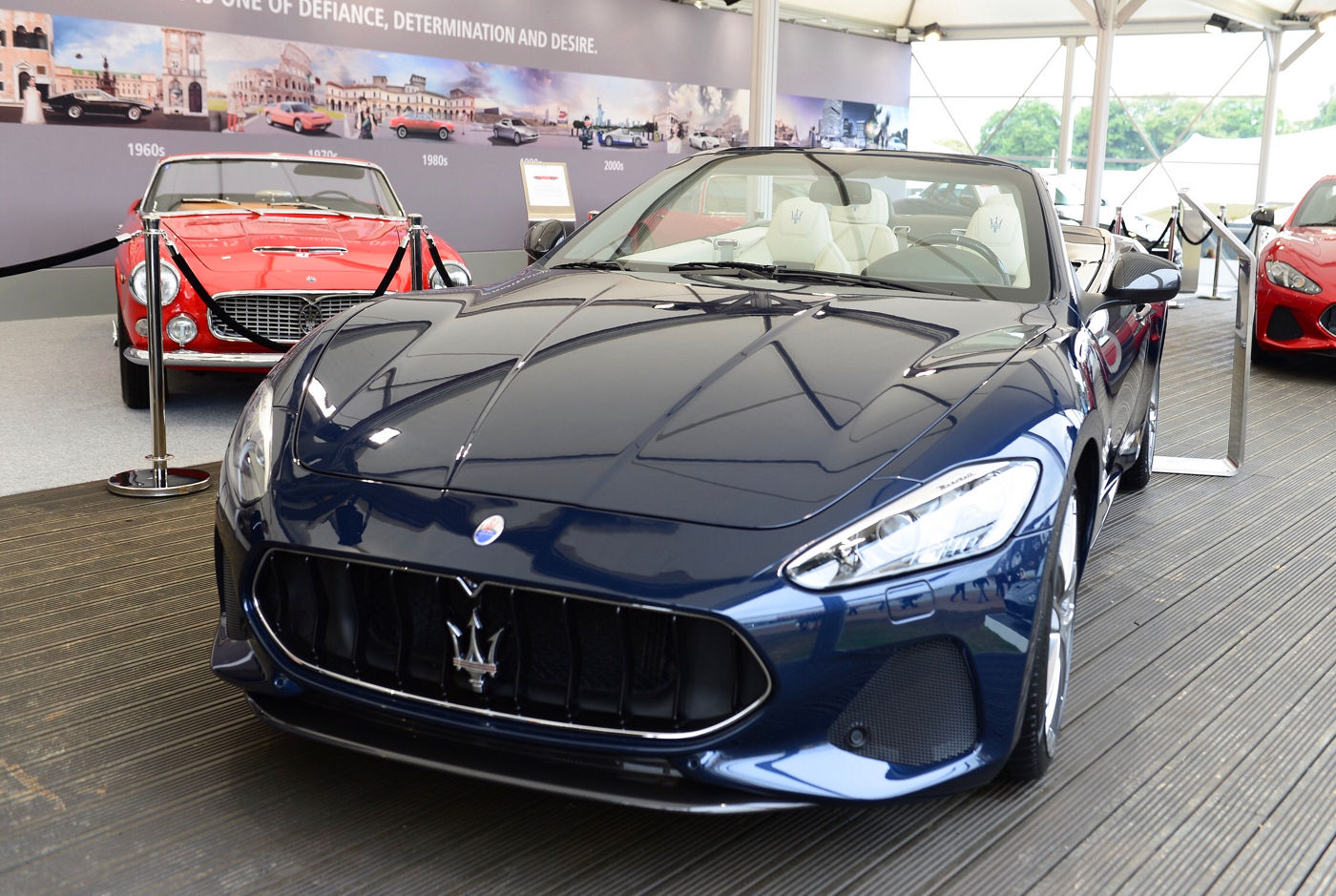 Maserati GranCabrio Sport MY18 on the Maserati Stand at the Goodwood Fes