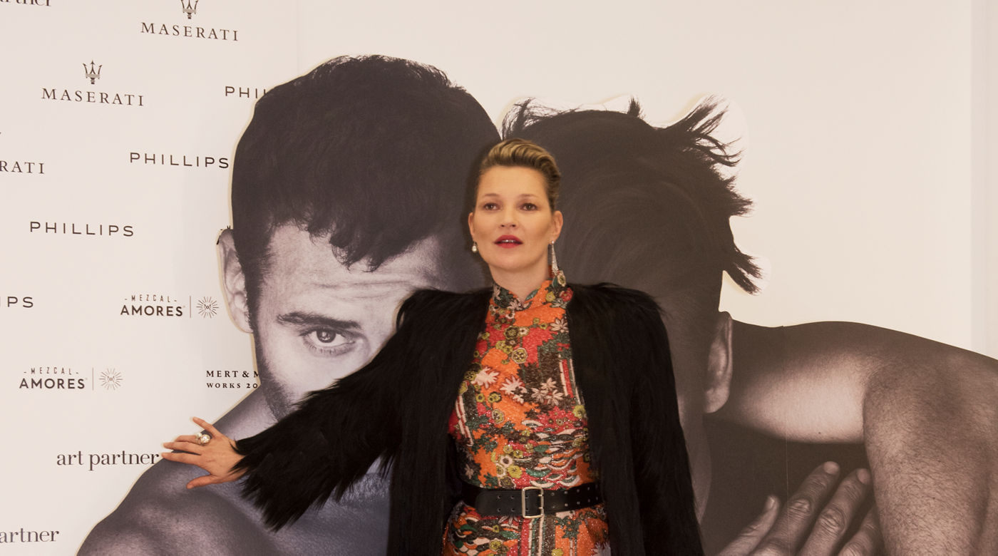 Kate Moss para la exposición de Mert&Marcus en colaboración con Maserati