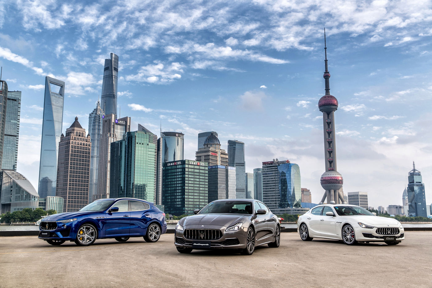 Gama Maserati en Shangai