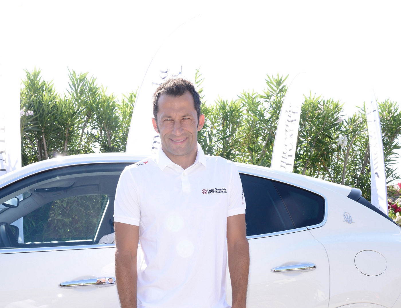Hasan-Salihamidzic-arrives-at-Pevero-Golf-Club-for-Costa-Smeralda-Invitational-in-a-Maserati-Levante
