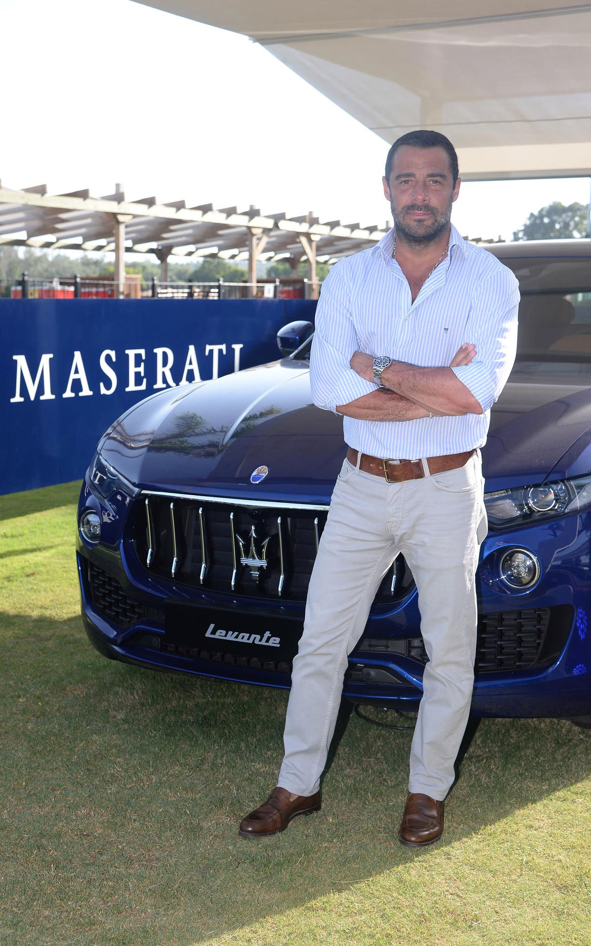 Vincente Dalmau Cebrián con Maserati Levante