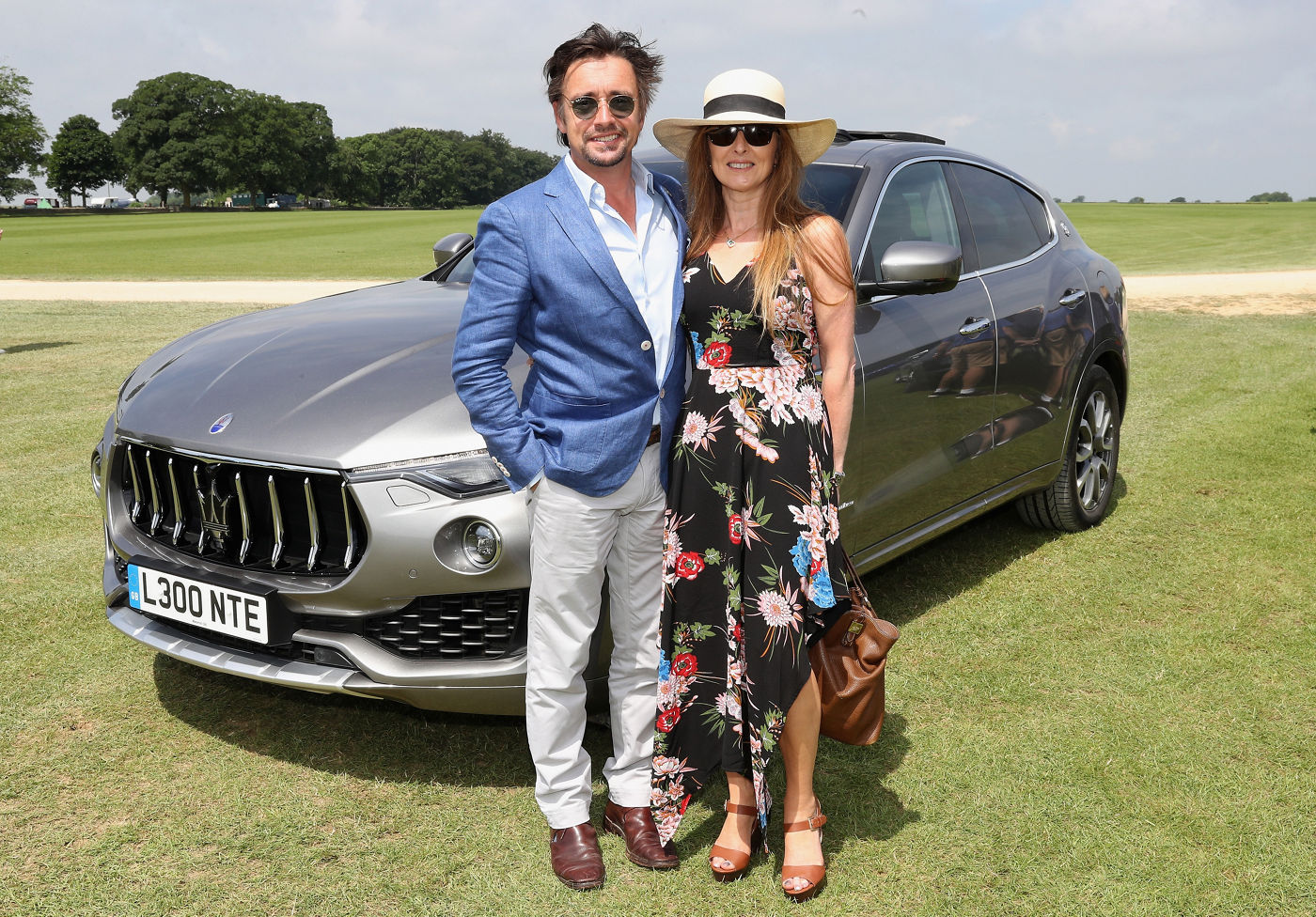 Maserati Polo Tour 2018 - UK - Richard and Amanda Hammond with the Levante SUV