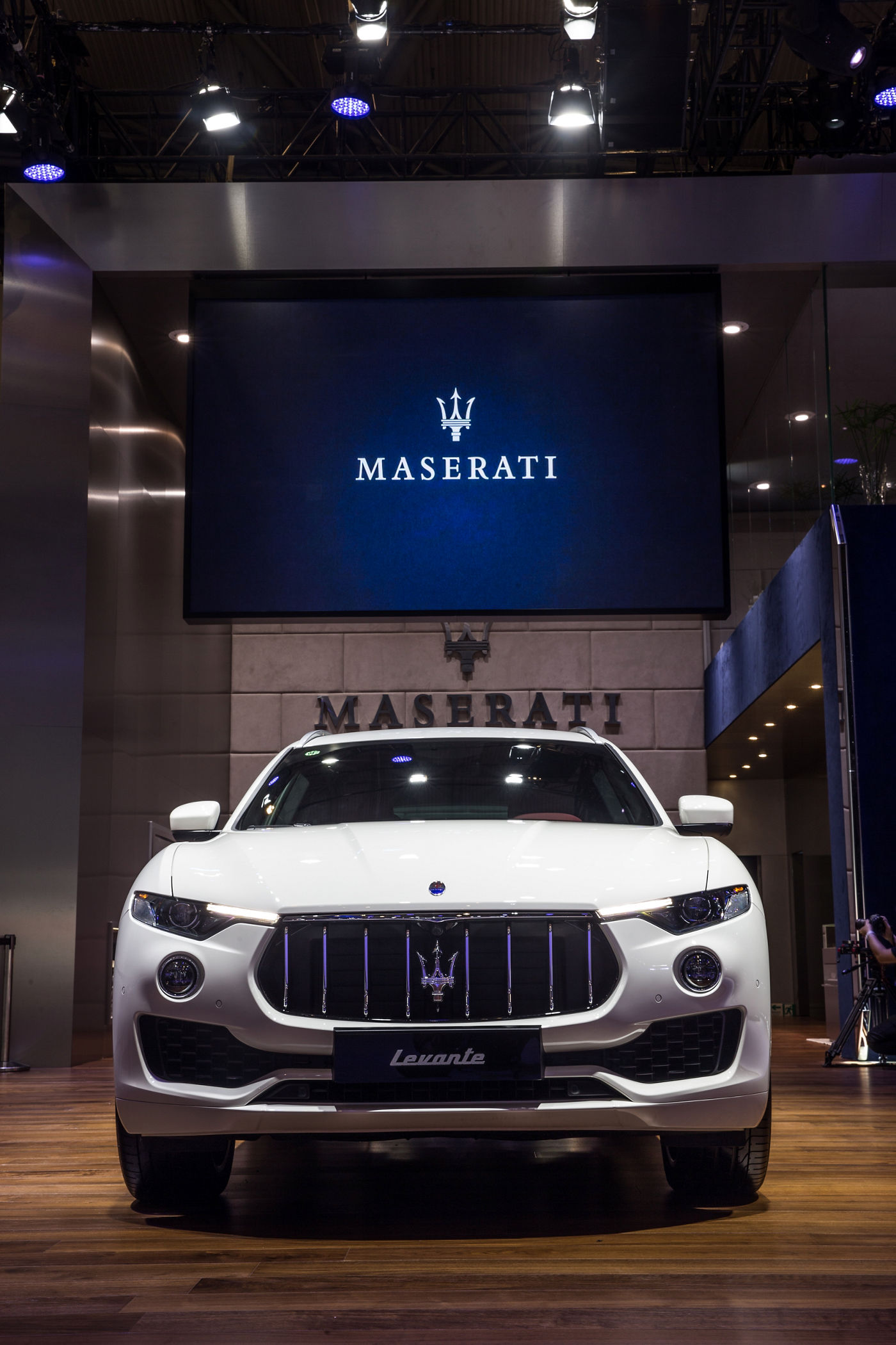 Primer plano de Maserati Levante