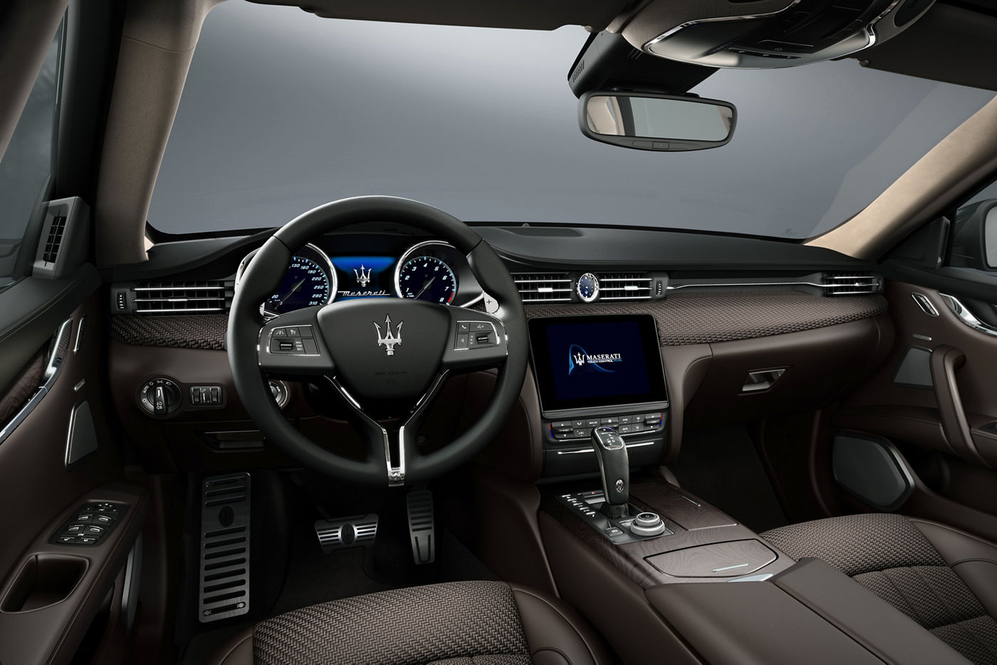Interior del Maserati Quattroporte en colaboración con Zegna en 2019
