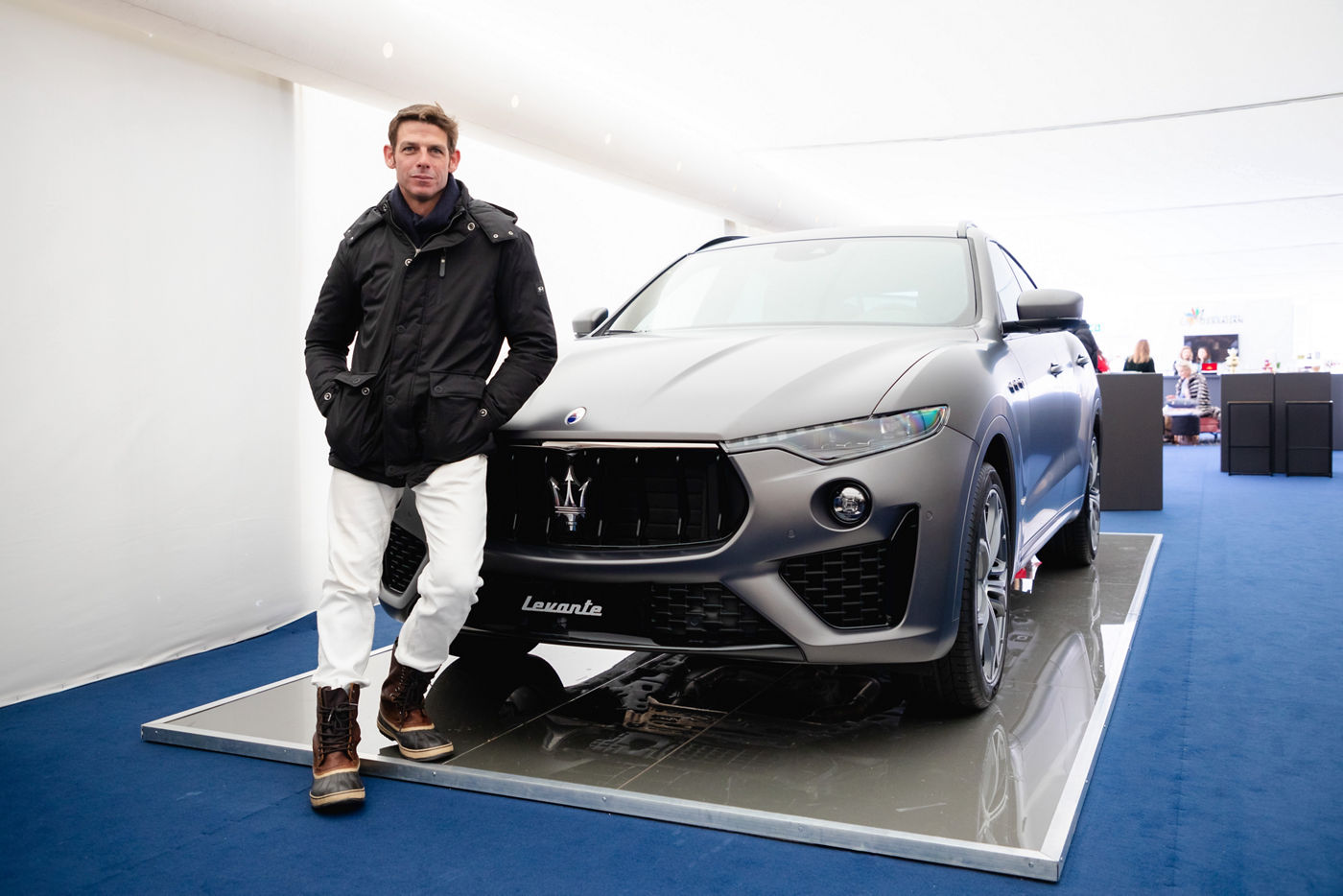 Malcolm Borwick con Maserati Levante Vulcano