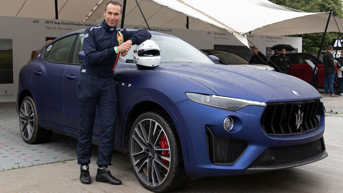 Matteo Panini and the Levante Trofeo at Festival of Speed 2019