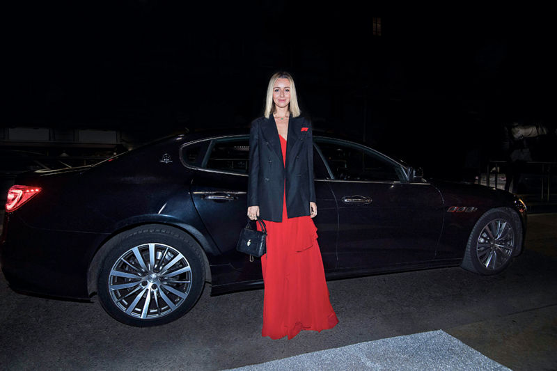 Nataly Osmann Maserati Quattroporte