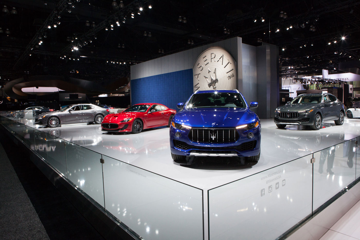 Maserati in esposizione al salone dell'auto di Los Angeles