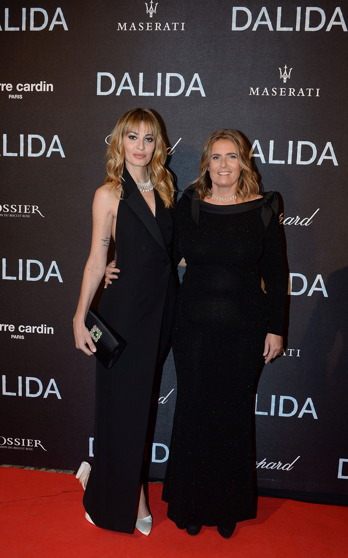 Sveva Alviti e Lisa Azuelos alla premiere del film Dalida