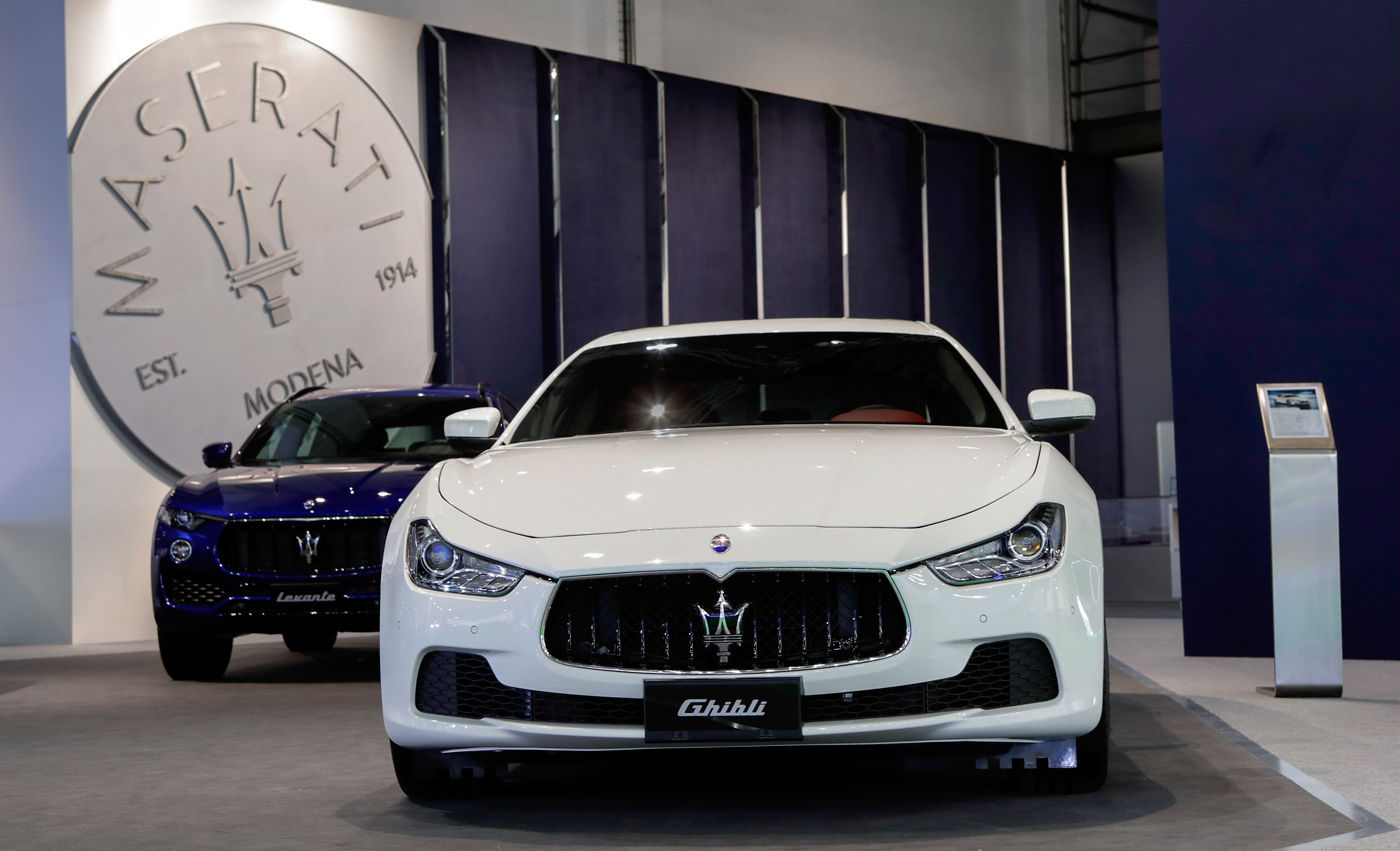 Maserati in esposizione al salone dell'auto di Barcellona