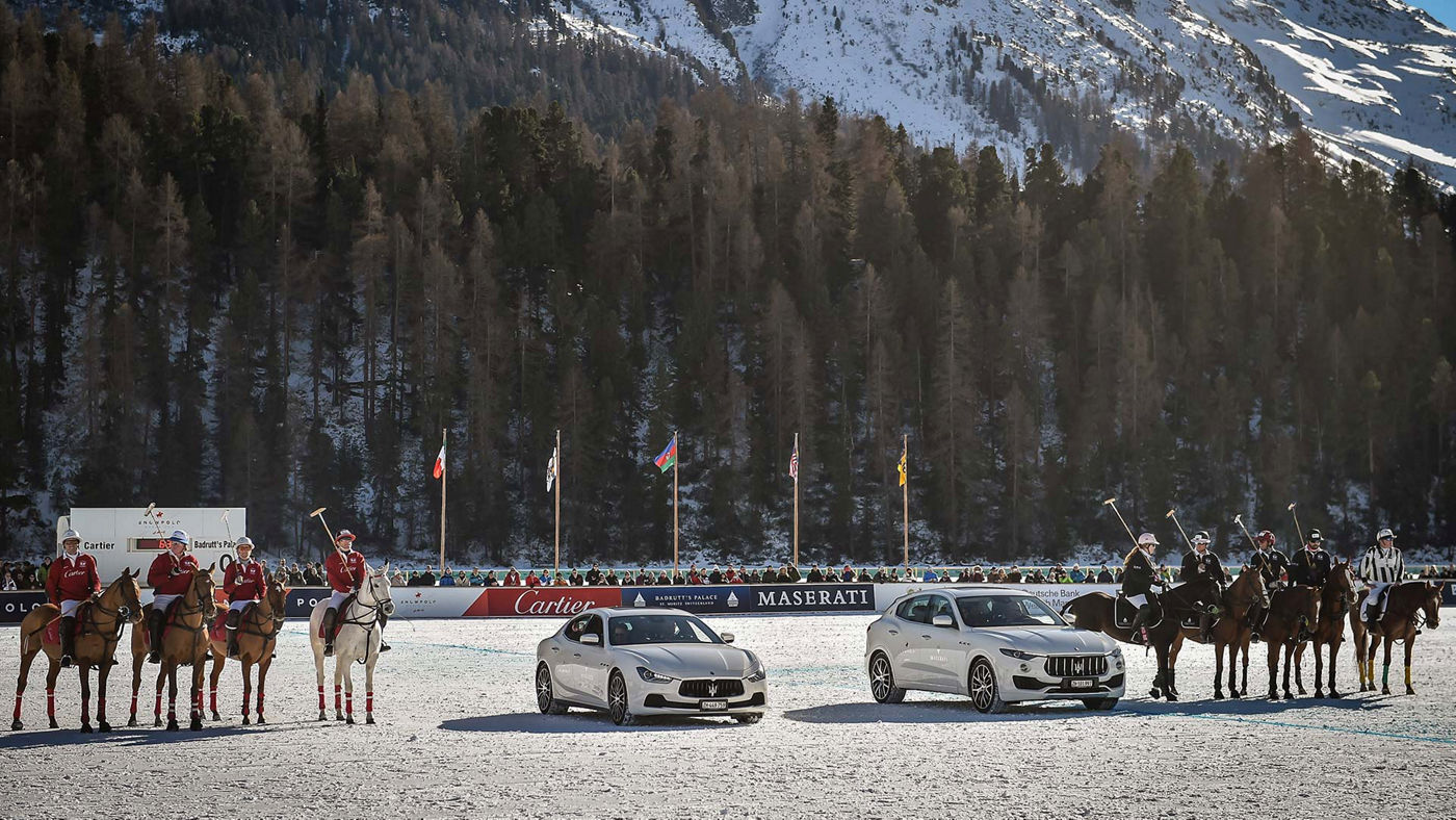 Maserati Ghibli e Levante alla World Cup di Polo a St-Moritz