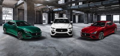 Trofeo Collection of Maserati models in Tricolore colors
