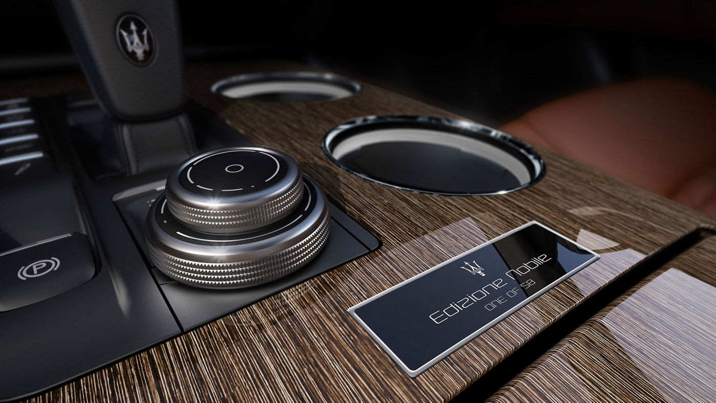 Ghibli Edizione Nobile limited edition - a detail of the central console