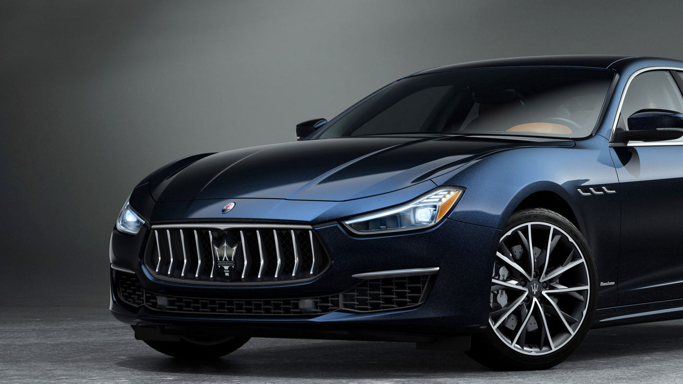 Maserati Ghibli Edizione Nobile - détail extérieur - jantes Teseo, étriers de frein argentés